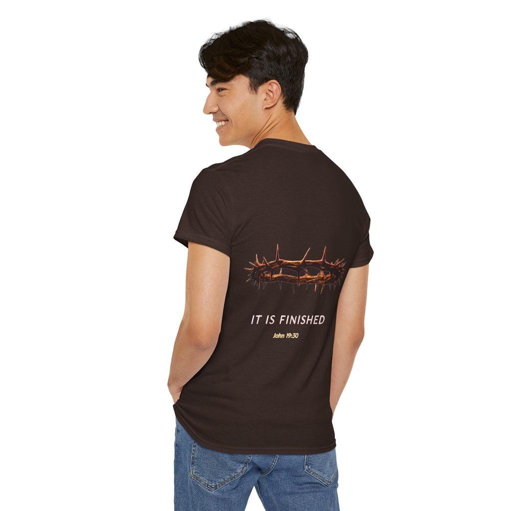 It Is Finished Crown of Thorns Tee — Christian John 19:30 Faith Shirt Printify