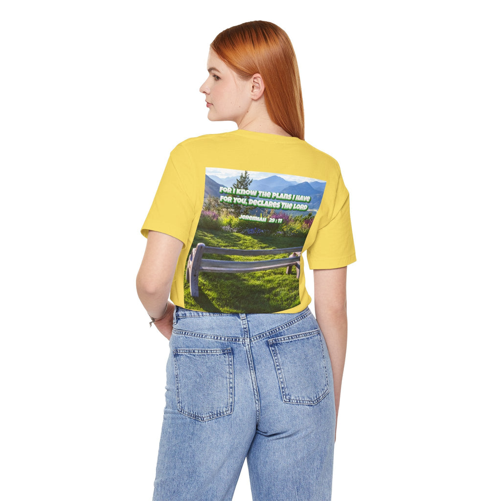 Bible Verse Unisex Tee - Jeremiah 29 : 11 Printify