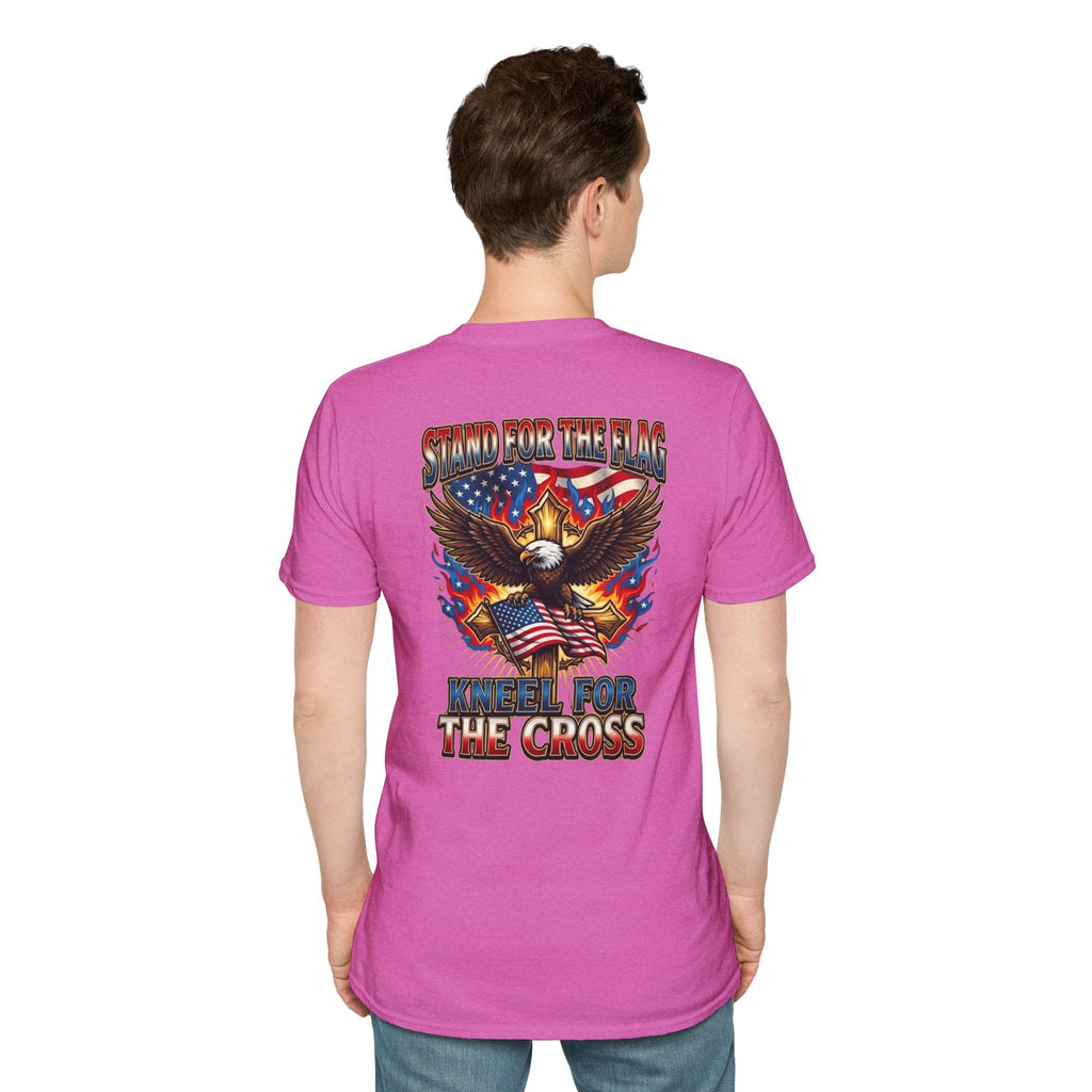 Stand for the Flag Kneel for the Cross T-shirt | Patriotic Eagle T-shirt Printify