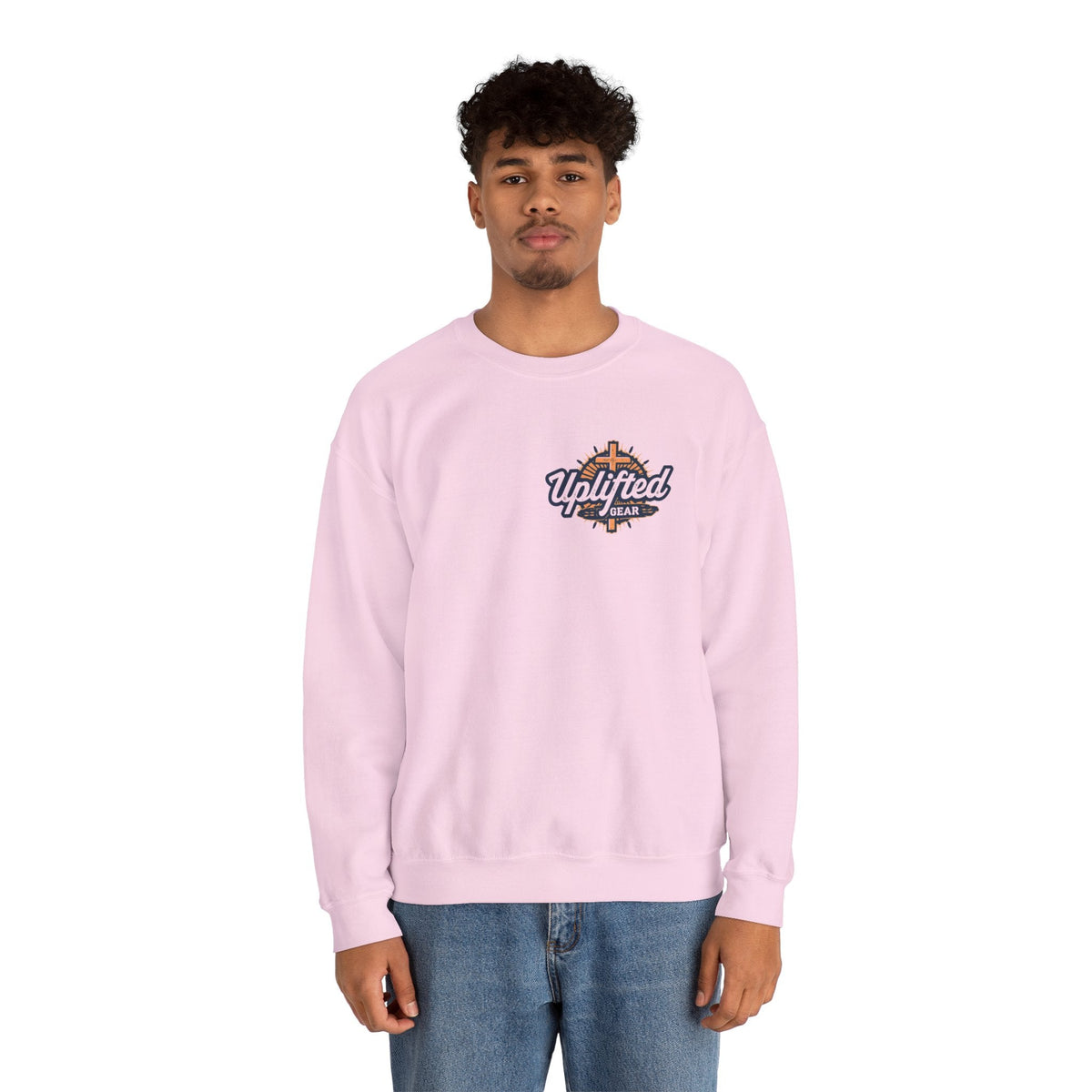 Uplifted Gear Christian Logo Sweatshirt Printify