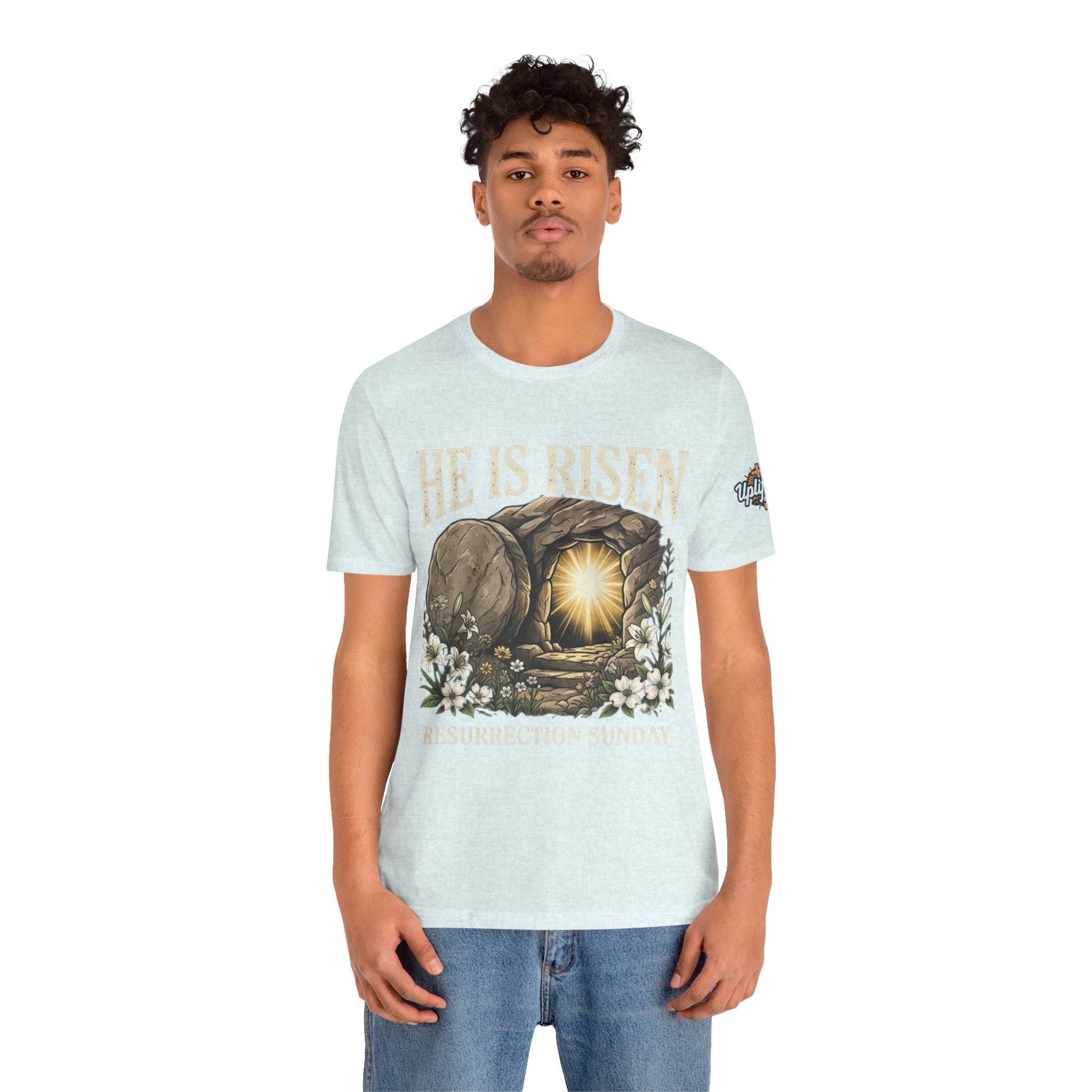 He Is Risen T-Shirt — Jesus Christ Resurrection Easter Tee Printify