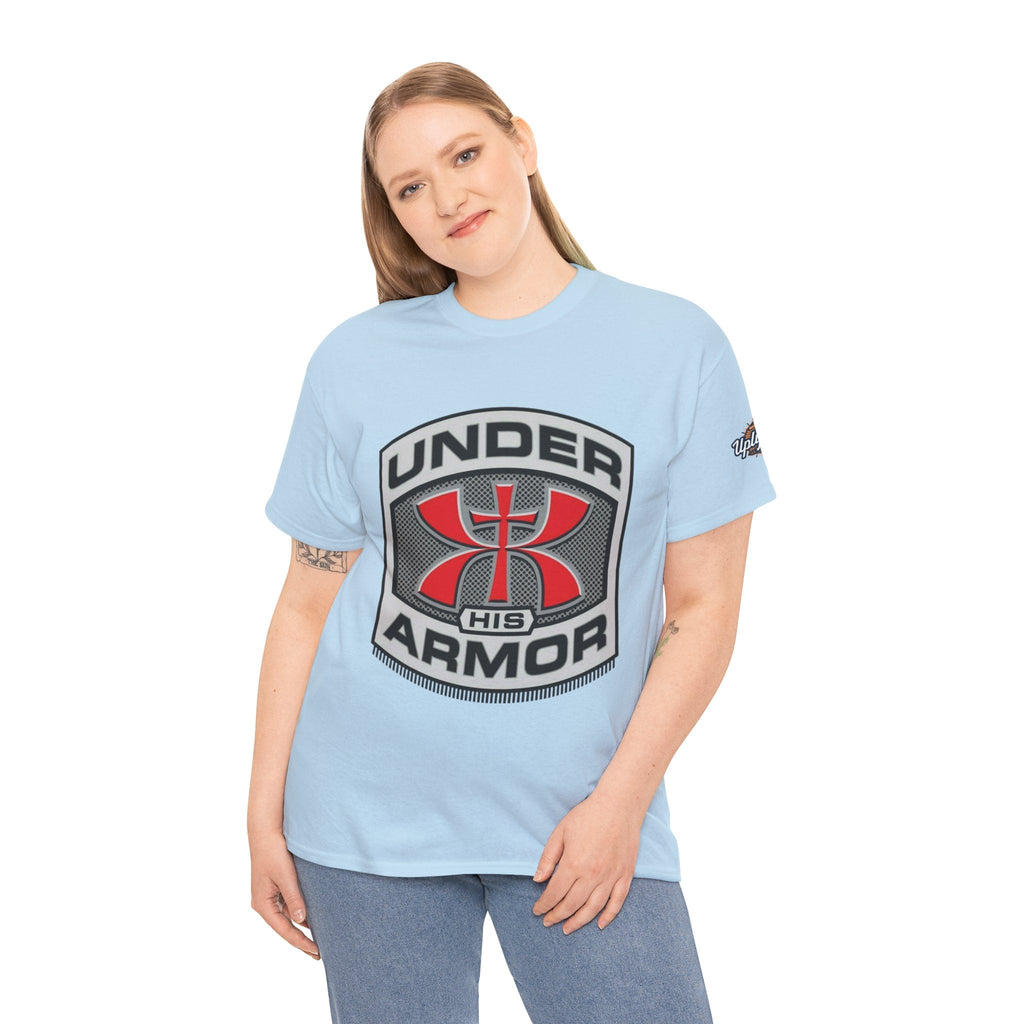 Under HIS Armor Christian T-Shirt — Faith-Inspired Under Armour Style Printify