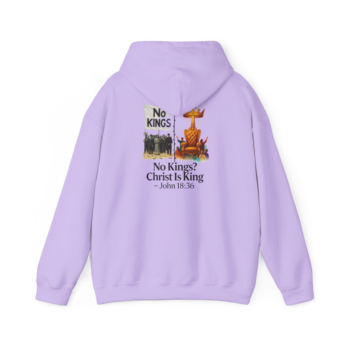 No Kings? Christ is King Hoodie – Bold Christian Hoodie for Sovereign Faith Printify
