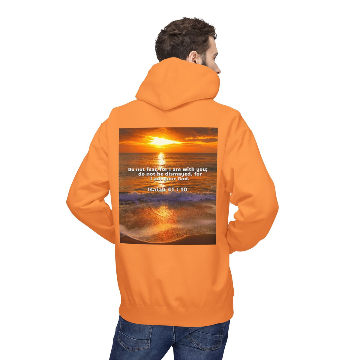Hoodie - Isaiah 41:10 Bible Verse Religious Design Printify