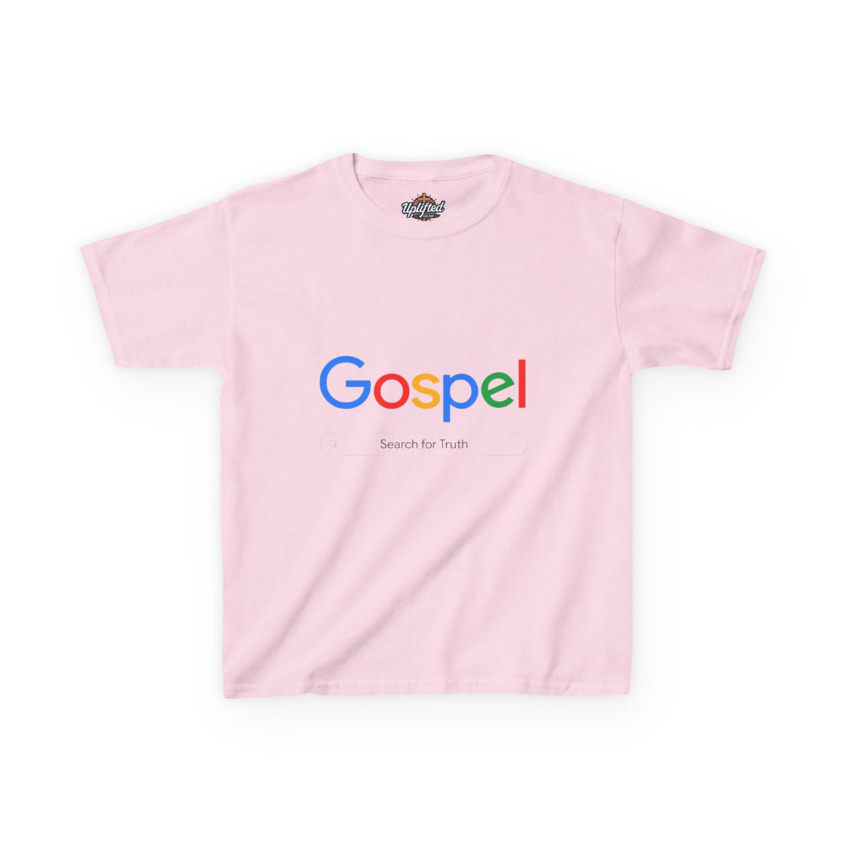 Kids Tee — "Gospel" Colorful Search-Style Logo Printify