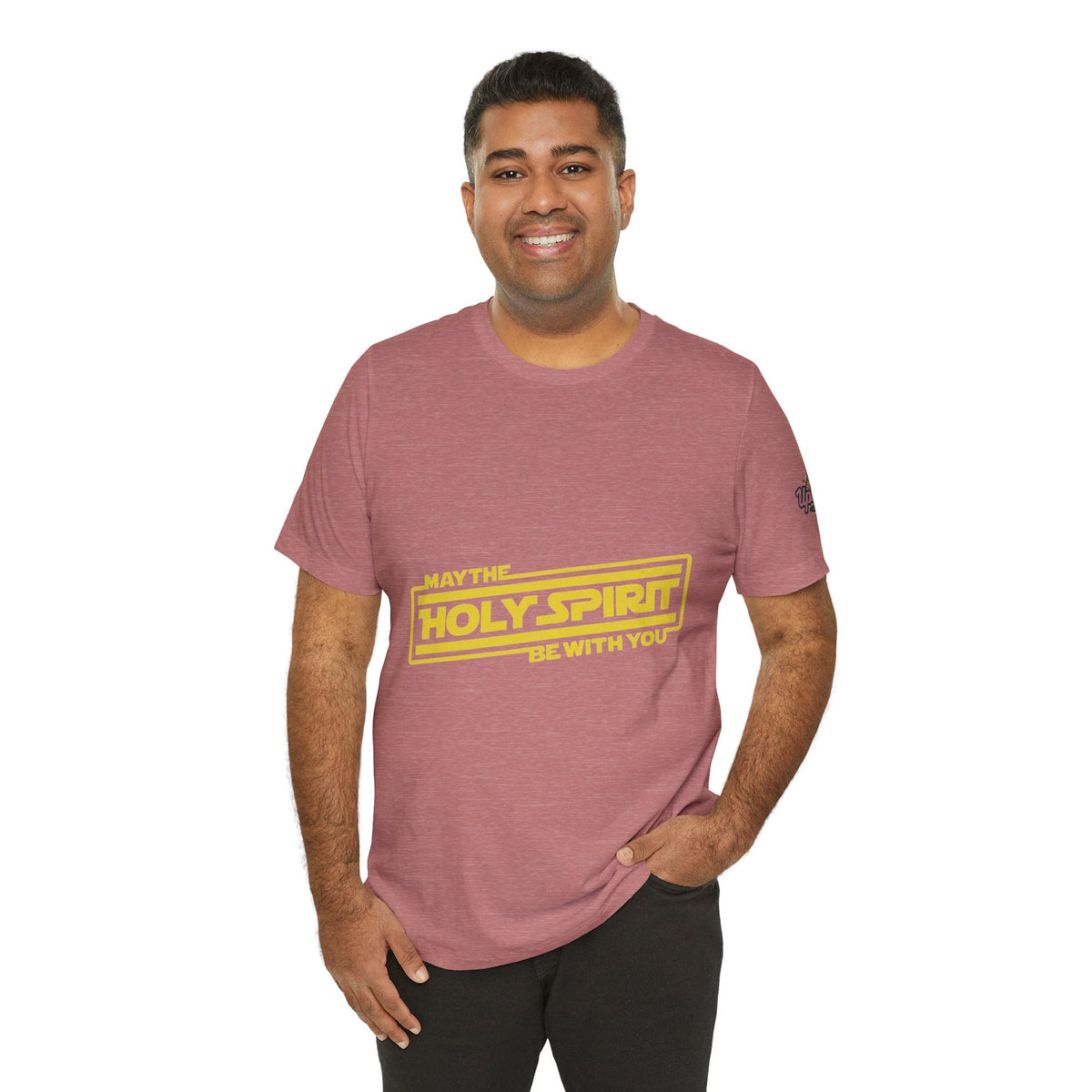 May the Holy Spirit Be With You T-shirt - Christian Star Wars Parody T-shirt Printify