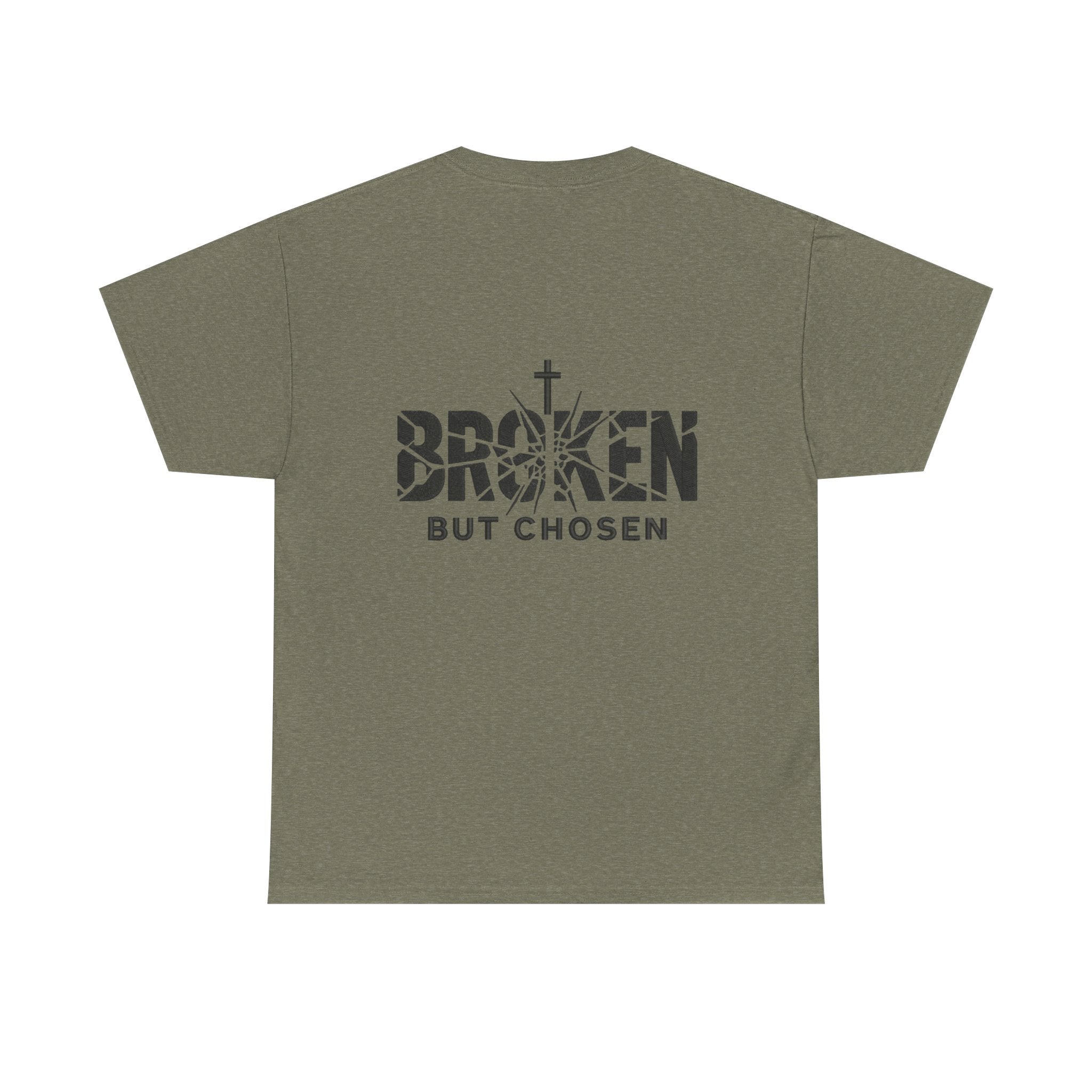 Broken But Chosen T-Shirt — Inspirational Faith Graphic Tee Printify