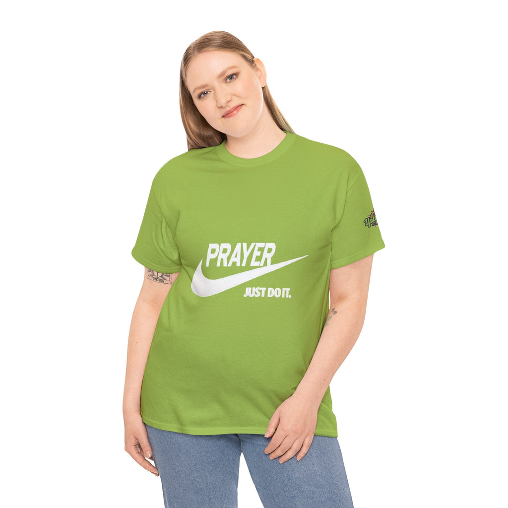 Prayer Just Do It T-shirt - Funny Christian Nike Parody T-shirt - Faith Gear Printify