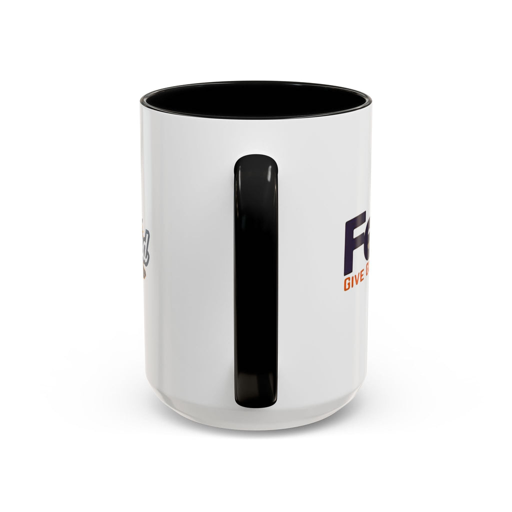Funny Christian Coffee Mug — “Give God Control, HE Delivers” Accent Mug (11/15oz) Printify