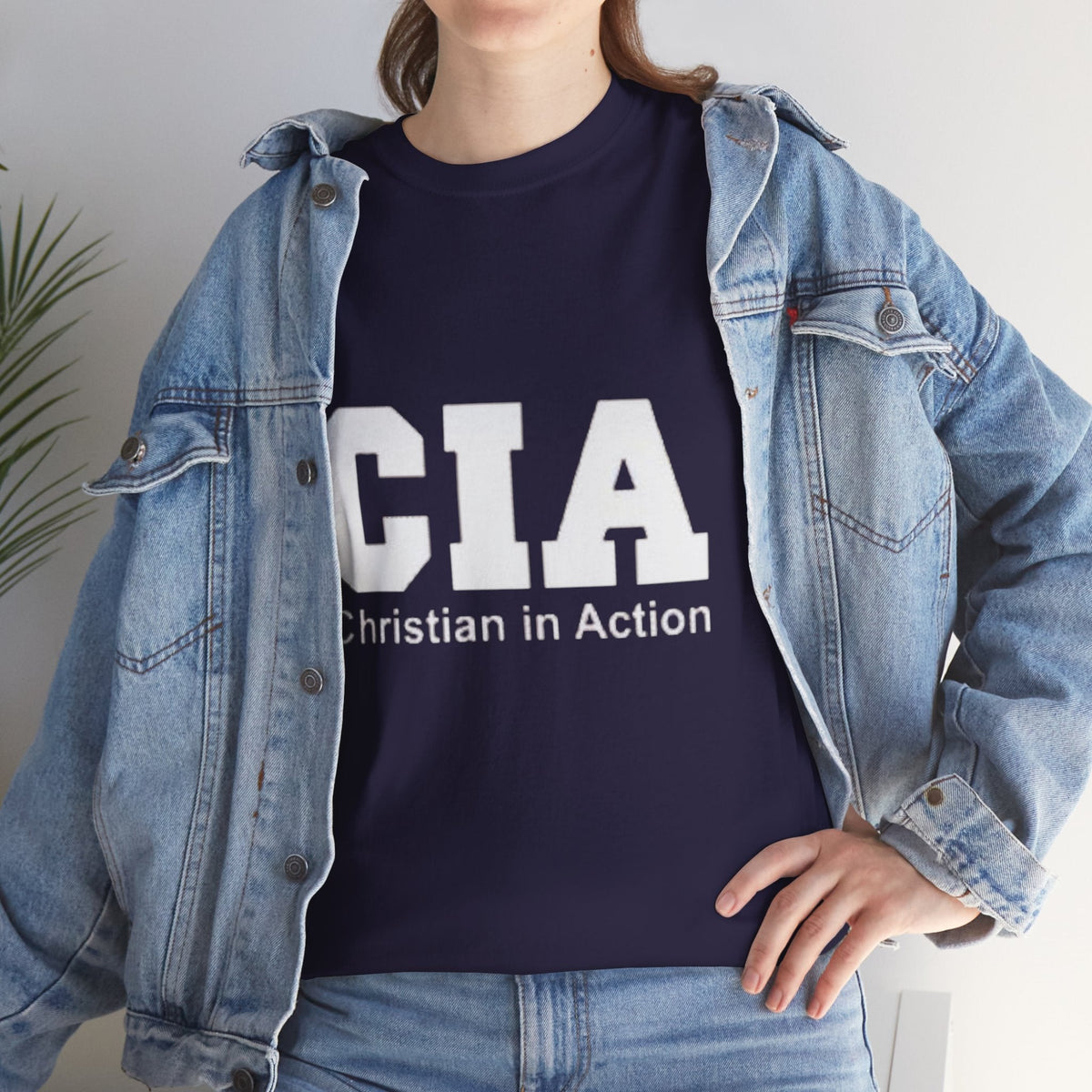CIA Christian in Action T-shirt - Funny Faith Parody T-shirt - Mission Ready Apparel Printify