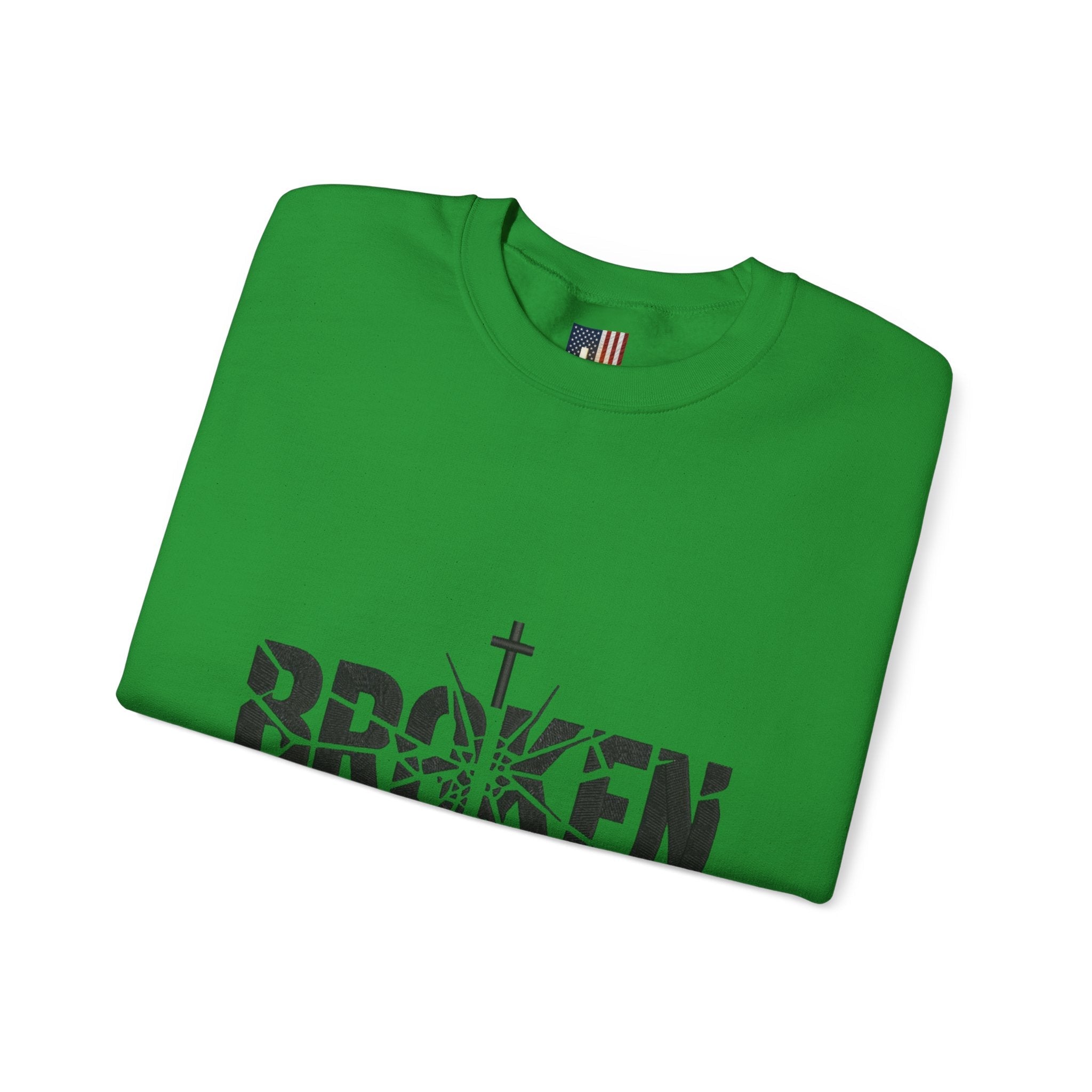 Broken But Chosen Crewneck Sweatshirt Printify