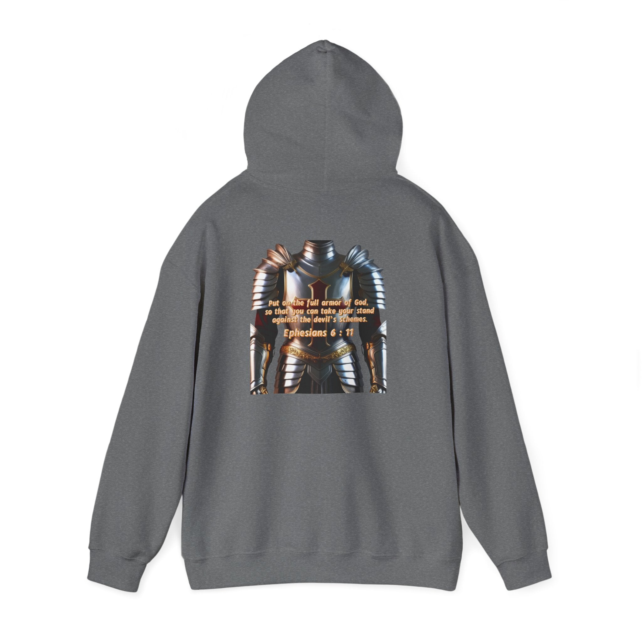 Religious Graphic Armor Of God Design - Unisex Heavy Blend™ Hooded Sweatshirt Printify