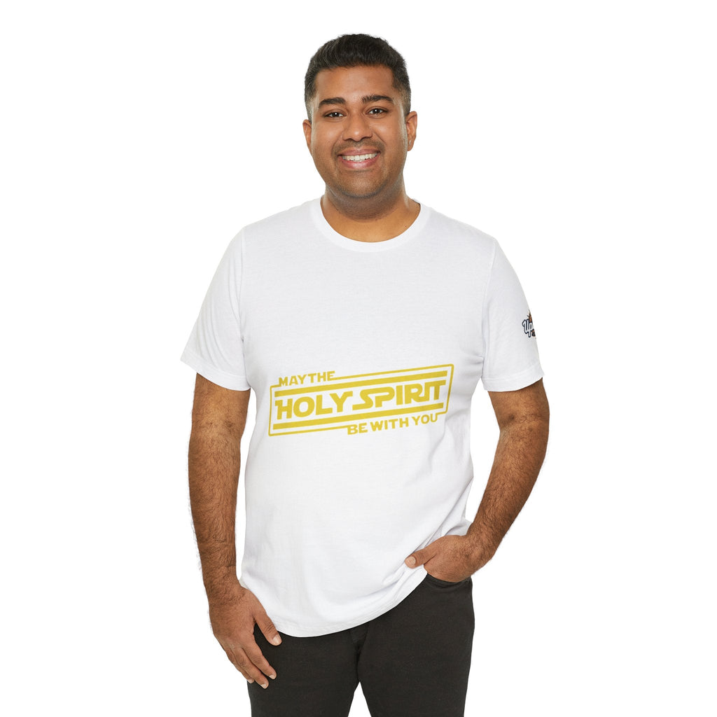May the Holy Spirit Be With You T-shirt - Christian Star Wars Parody T-shirt Printify