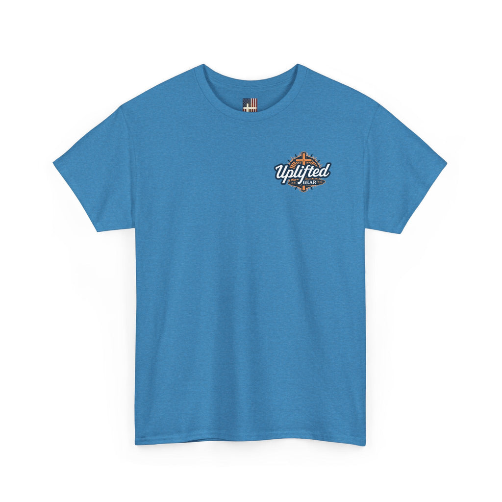 God's Gym T-Shirt — "Let Him Lift Your Weights" Christian Fitness Tee Printify