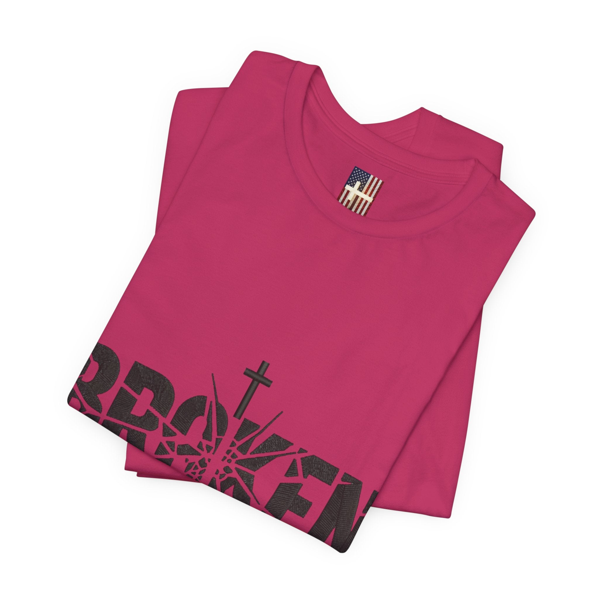 Broken But Chosen T-Shirt — Inspirational Faith Graphic Tee Printify