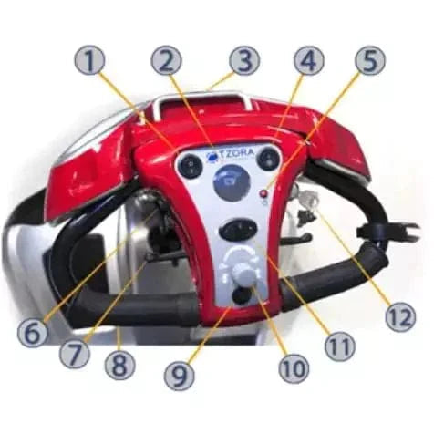 Tzora Hummer XL Titan 4 Folding 4-Wheel Mobility Scooter ES0026 LifeMed USA
