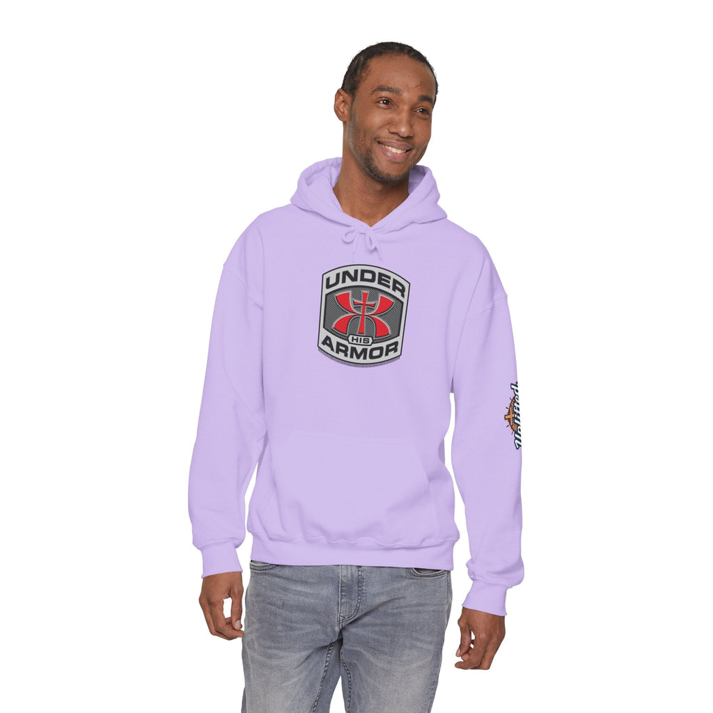 Under Armor Logo Hoodie — Black Athletic Pullover Printify