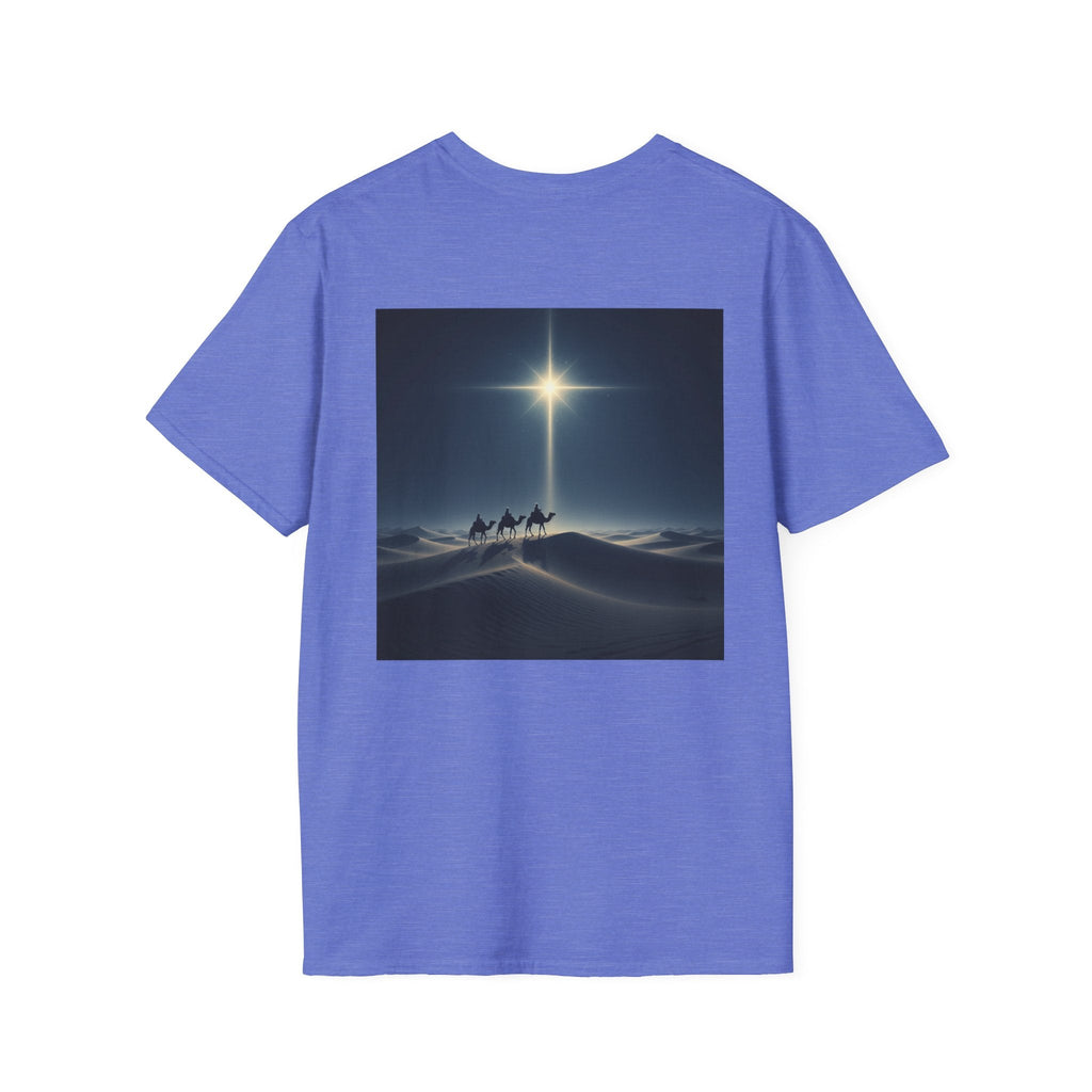 3 Wise Men T-shirt – Magi Camels Nativity Journey Christian Christmas T-shirt for Epiphany Faith & Holy Night Printify