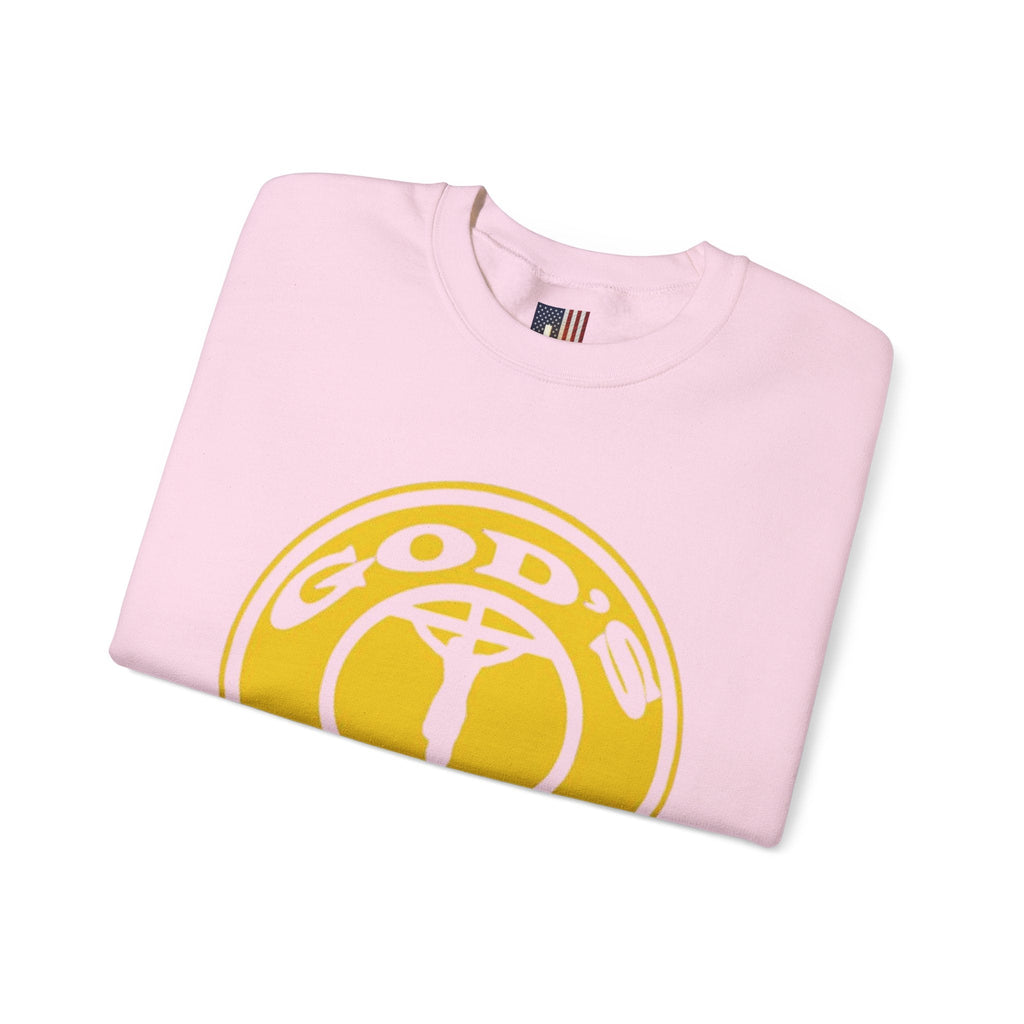 God's Gym Sweatshirt — "Let Him Lift Your Weights" Christian Fitness Sweatshirt Printify