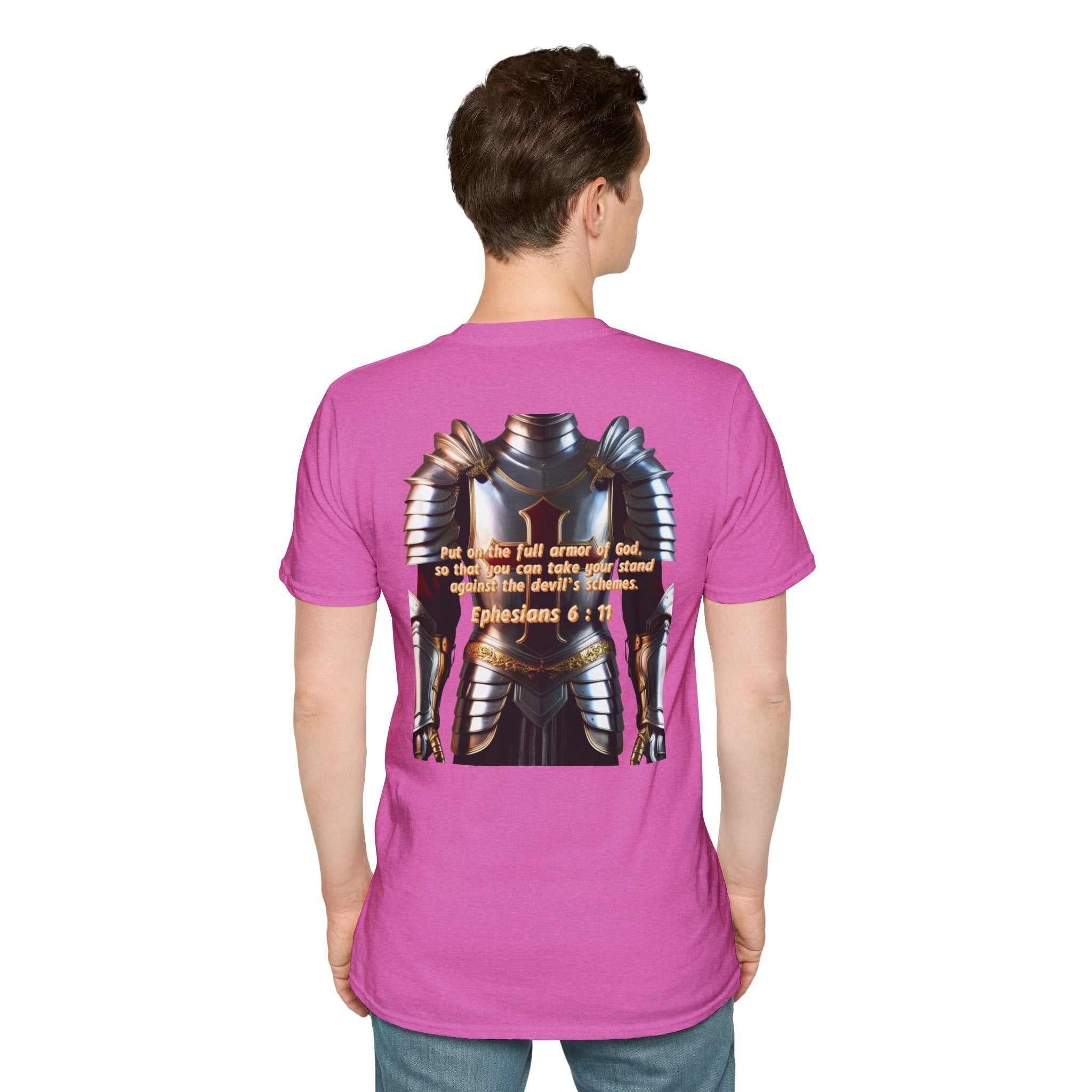 Religious Graphic Armor Of God Design - Unisex Softstyle T-Shirt Printify