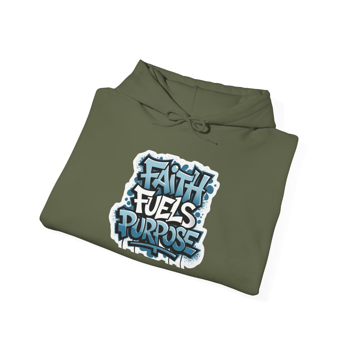 Faith Fuels Purpose Hoodie – Inspirational Christian Sweatshirt for Divine Drive & Unstoppable Belief Printify