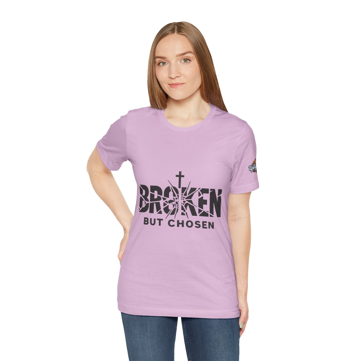 Broken But Chosen T-Shirt — Inspirational Faith Graphic Tee Printify