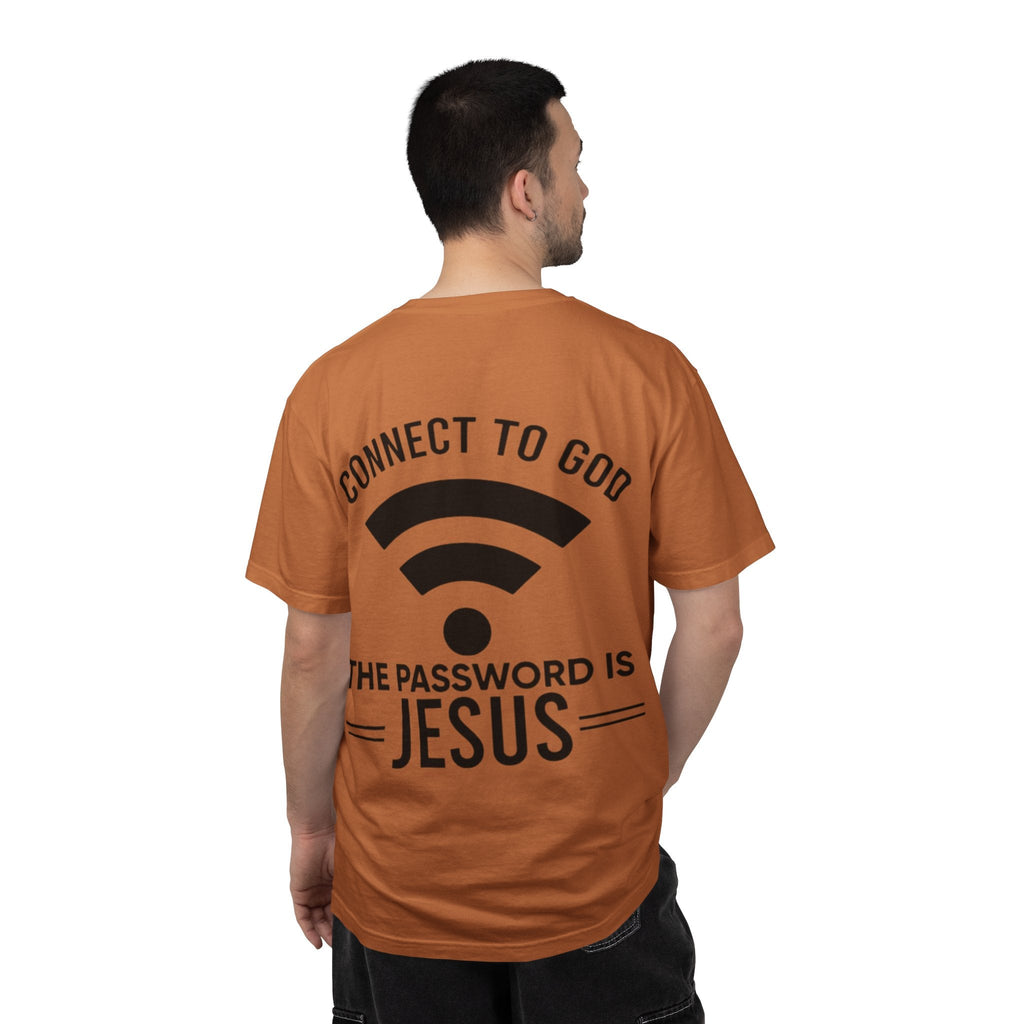 Connect to God T-shirt - WIFI Password is Jesus - Funny Christian Faith T-shirt Printify