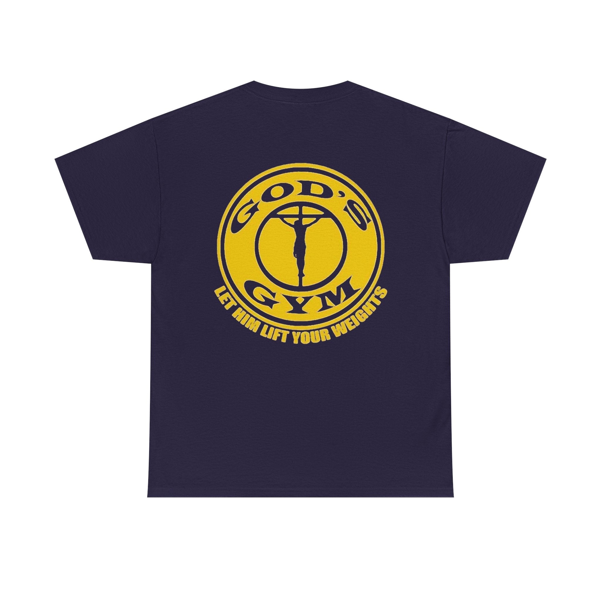 God's Gym T-Shirt — "Let Him Lift Your Weights" Christian Fitness Tee Printify