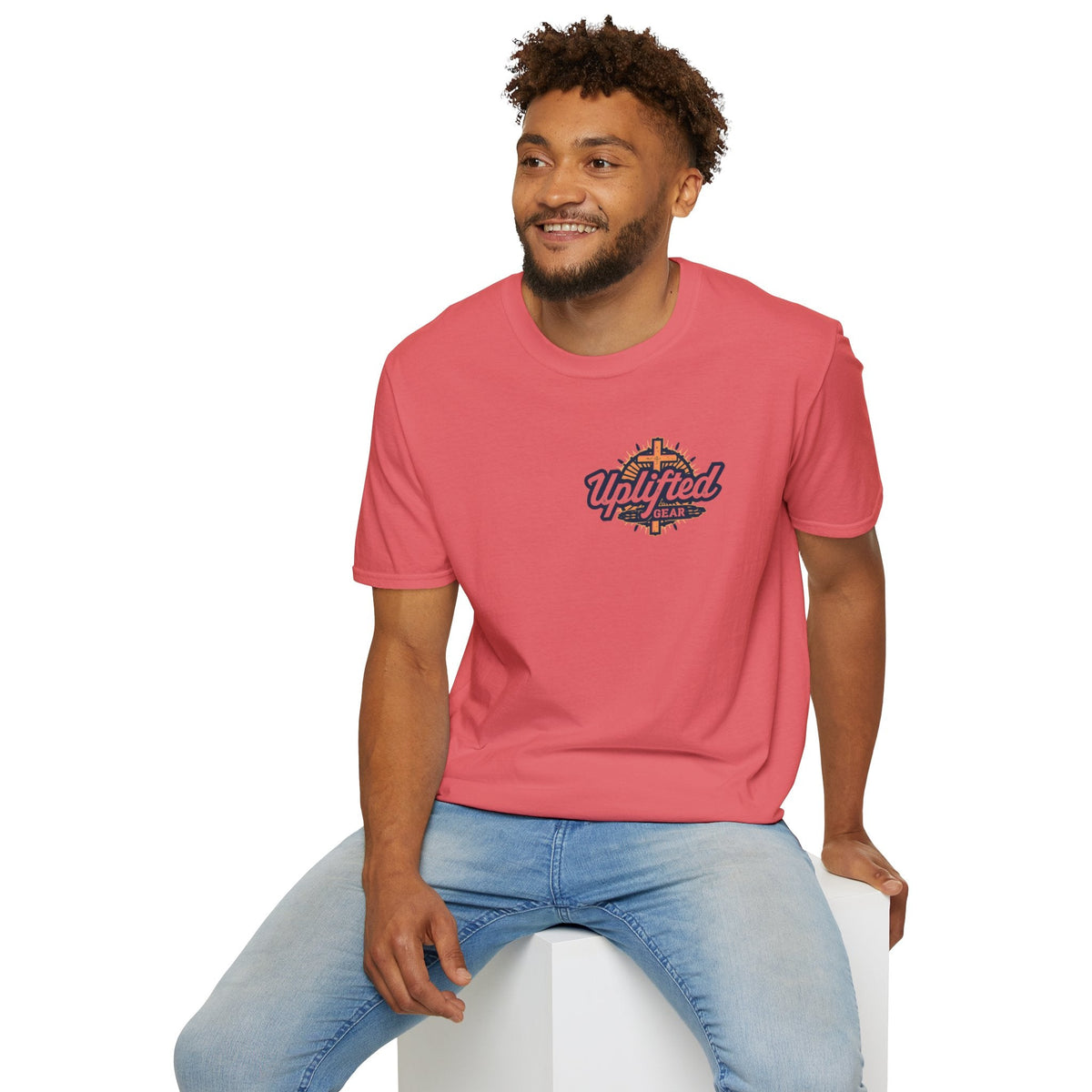 Religious Graphic Tee with Armor Of God Design - Unisex Softstyle T-Shirt Printify