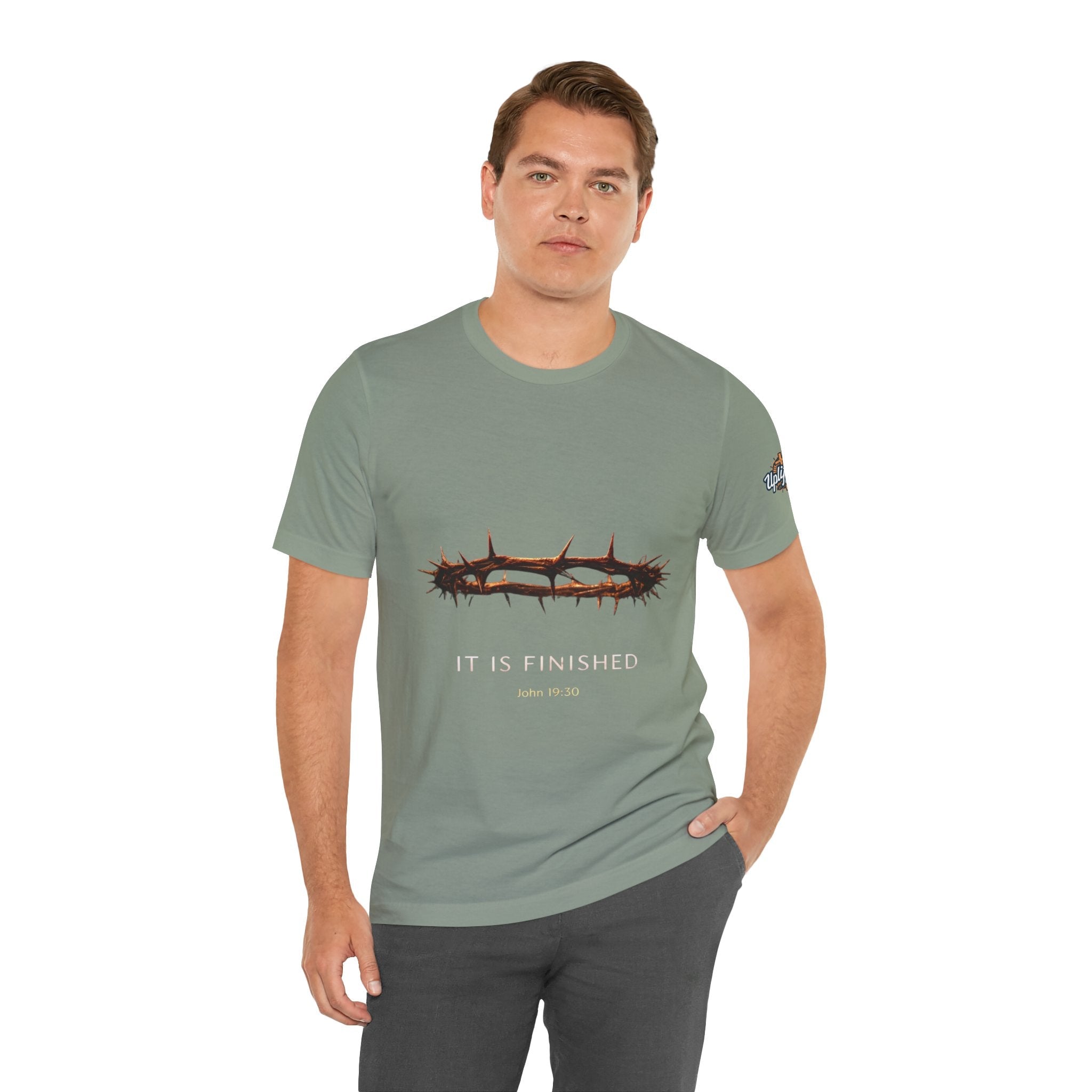 It Is Finished Crown of Thorns Tee — Christian John 19:30 Faith Shirt Printify