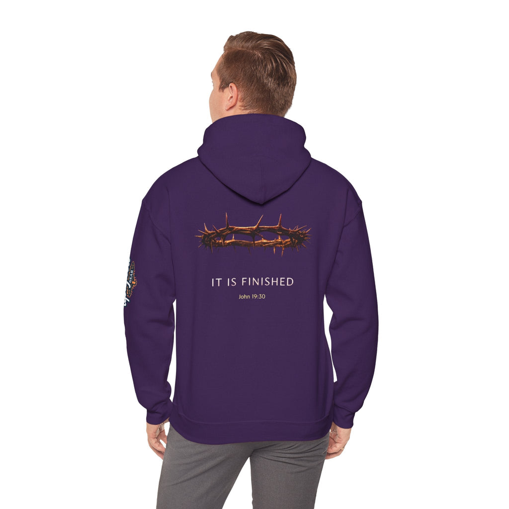 It Is Finished Crown of Thorns Hoodie — Christian John 19:30 Faith Hoodie Printify