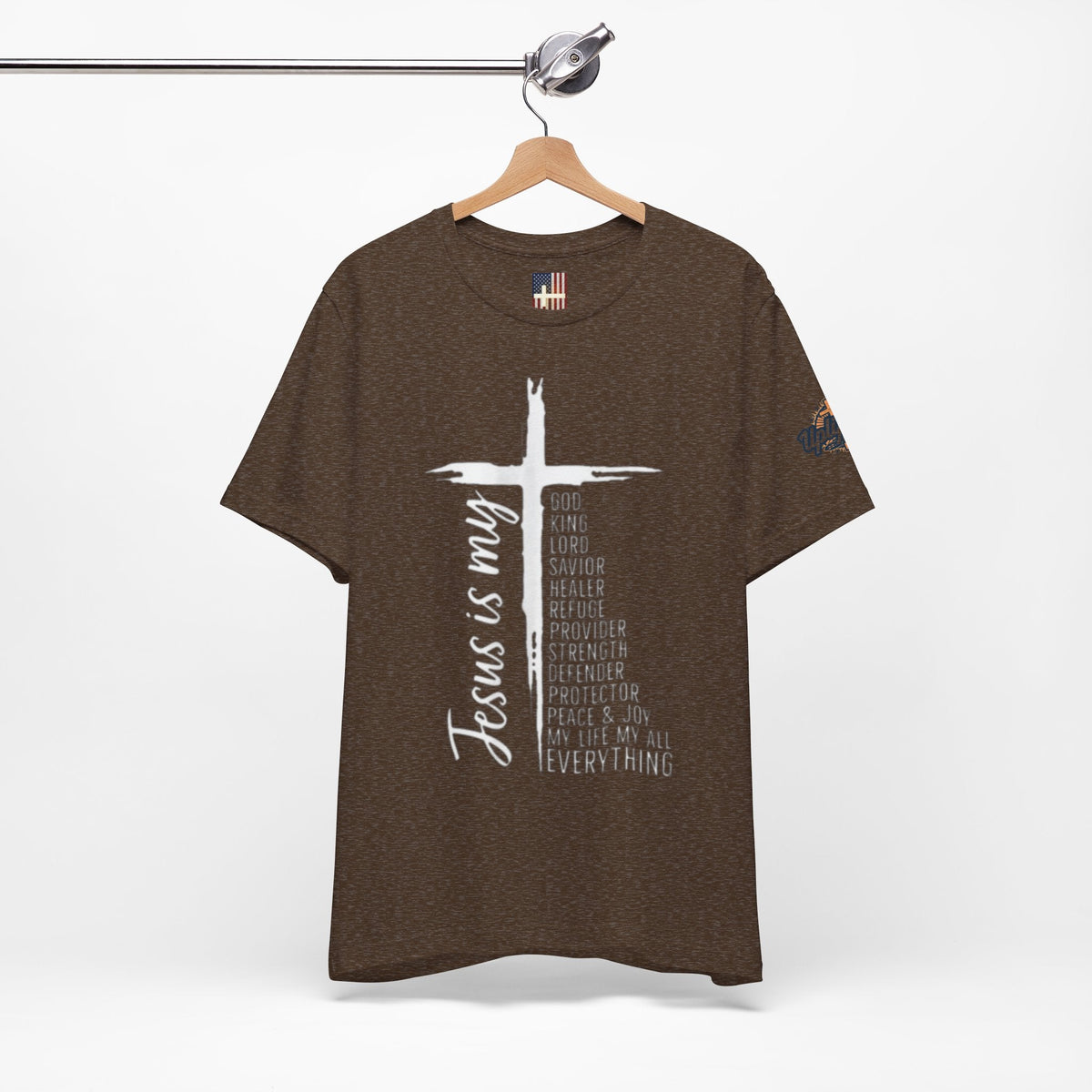 Jesus Is My Everything T-shirt – Cross List God King Lord Savior Christian T-shirt for Total Surrender Faith Printify