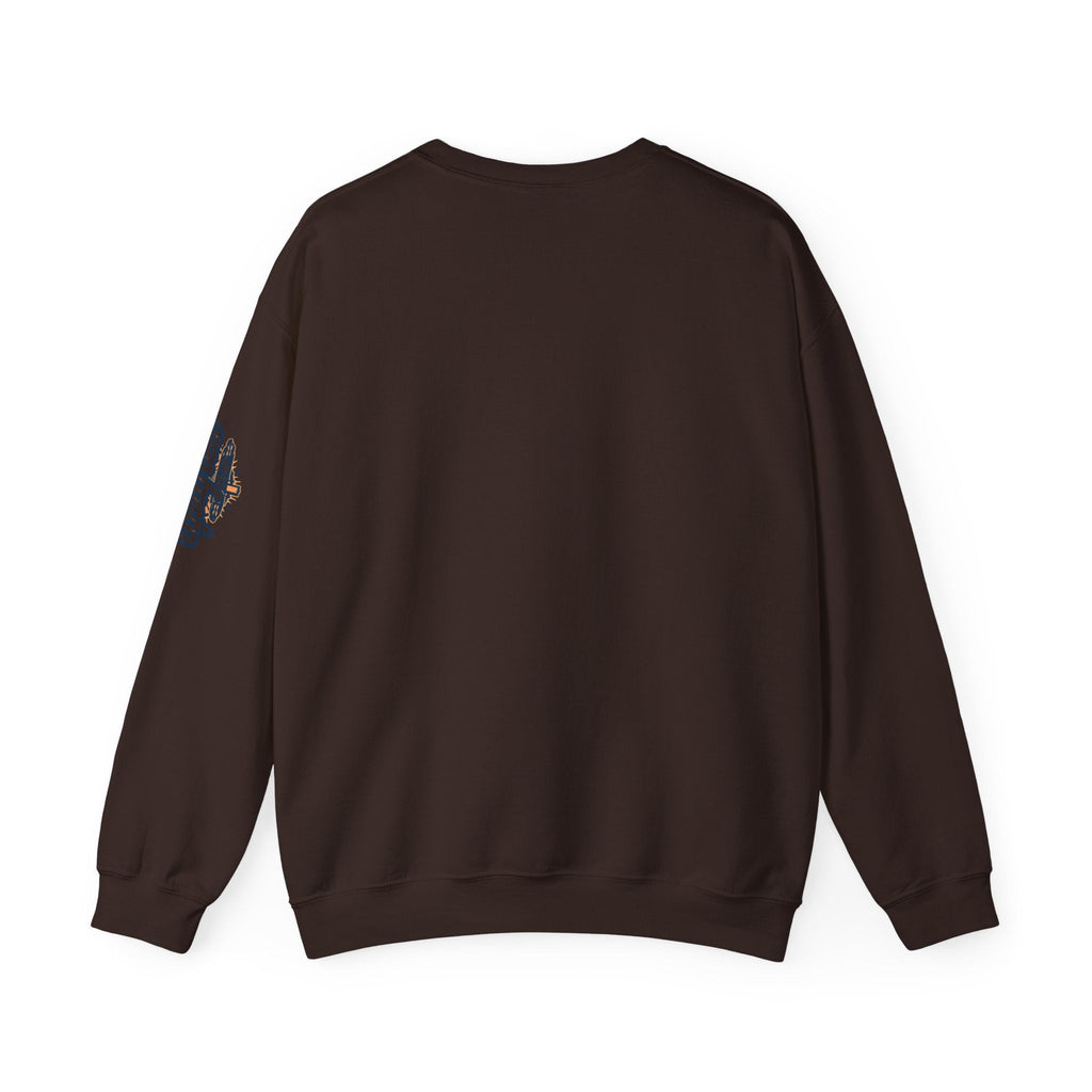 Jesus Saves Sweatshirt – Radiant Cross & Rays of Light Christian Sweatshirt for Eternal Hope & Faith Printify