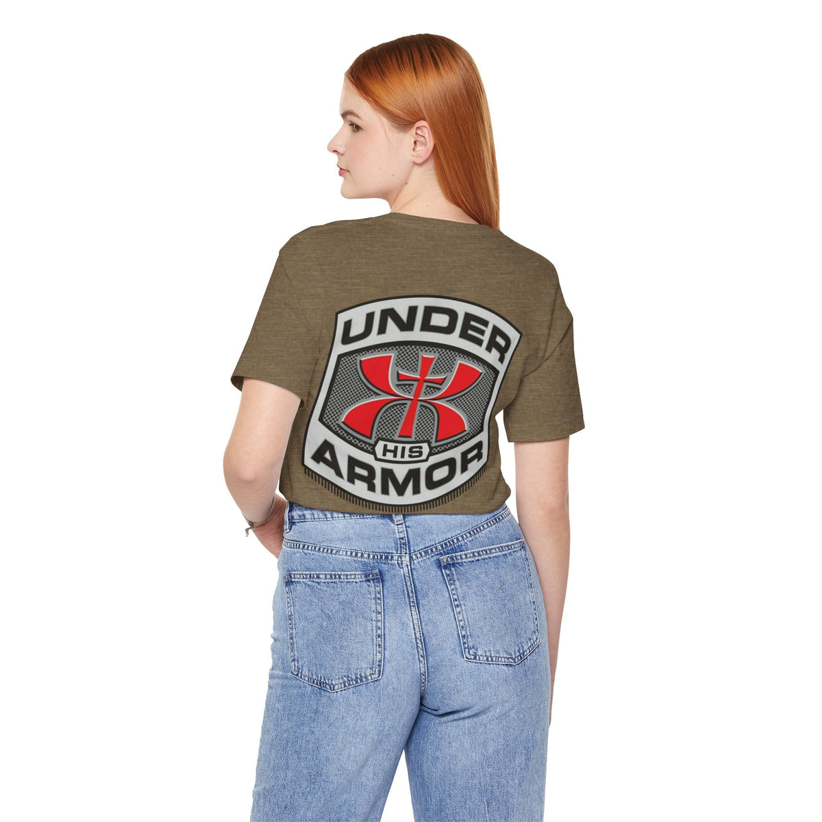 Under HIS Armor Christian T-Shirt — Faith-Inspired Under Armour Style Printify