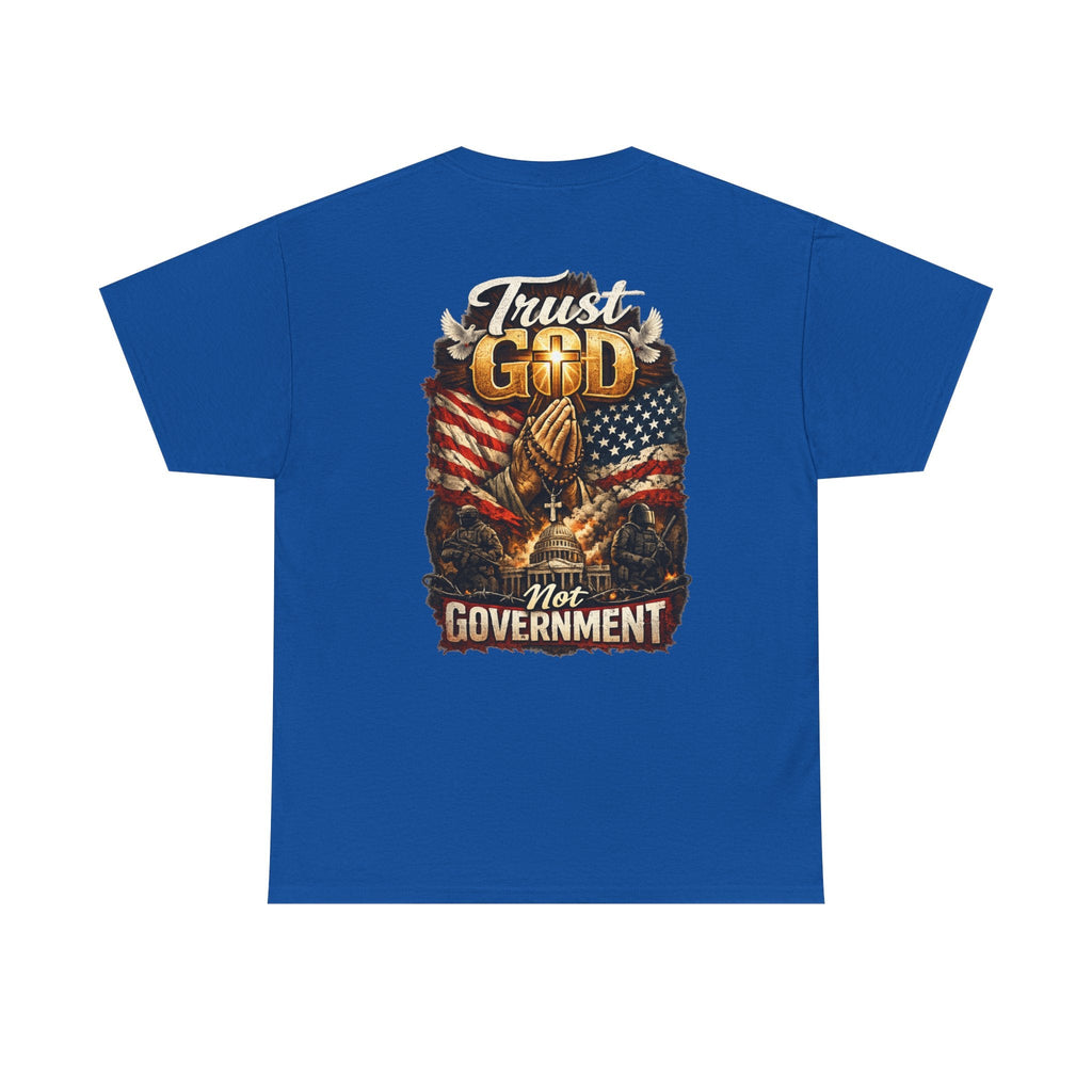 Trust God Not Government T-Shirt — Vintage Patriotic Christian Tee Printify