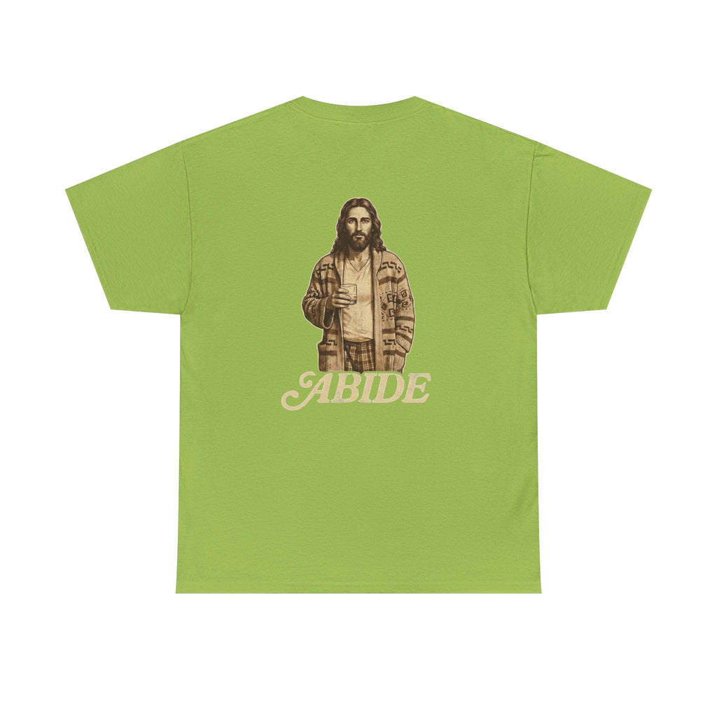 Abide Vintage Jesus Tee — "The Dude" Graphic Christian T-Shirt Printify