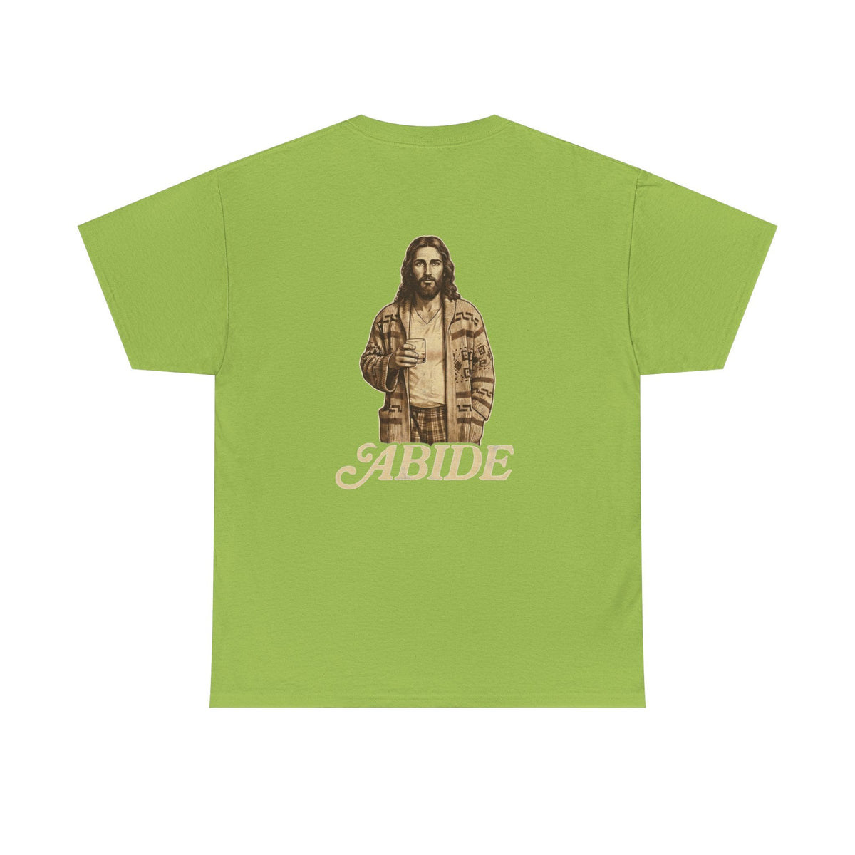 Abide Vintage Jesus Tee — "The Dude" Graphic Christian T-Shirt Printify