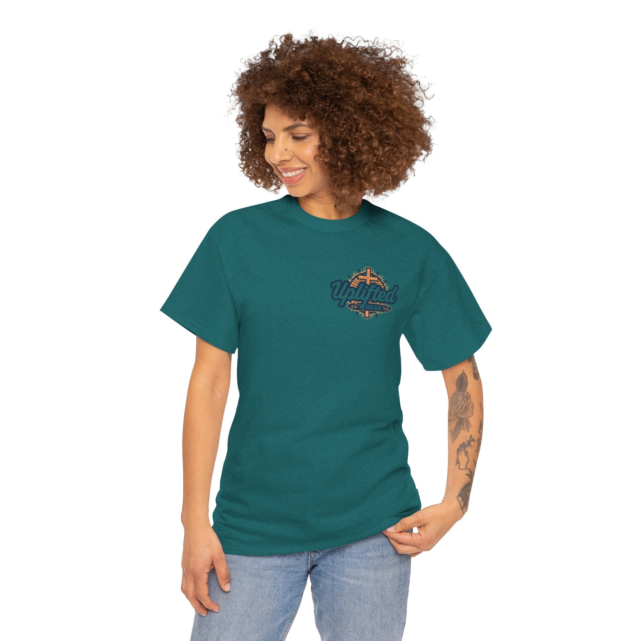 Religious Graphic Armor Of God Design - Unisex Heavy Cotton Tee Printify