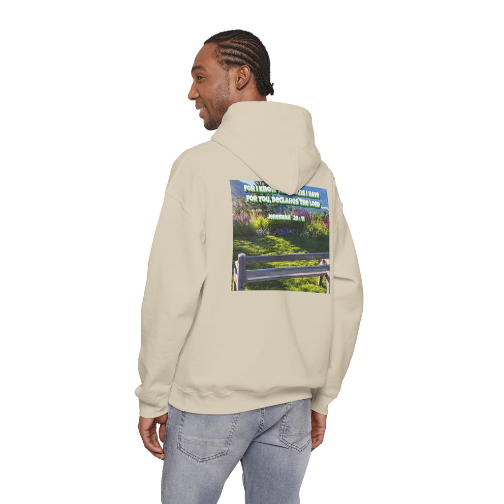 Bible Verse Unisex Heavy Blend™ Hooded Sweatshirt - Jeremiah 29 : 11 Printify
