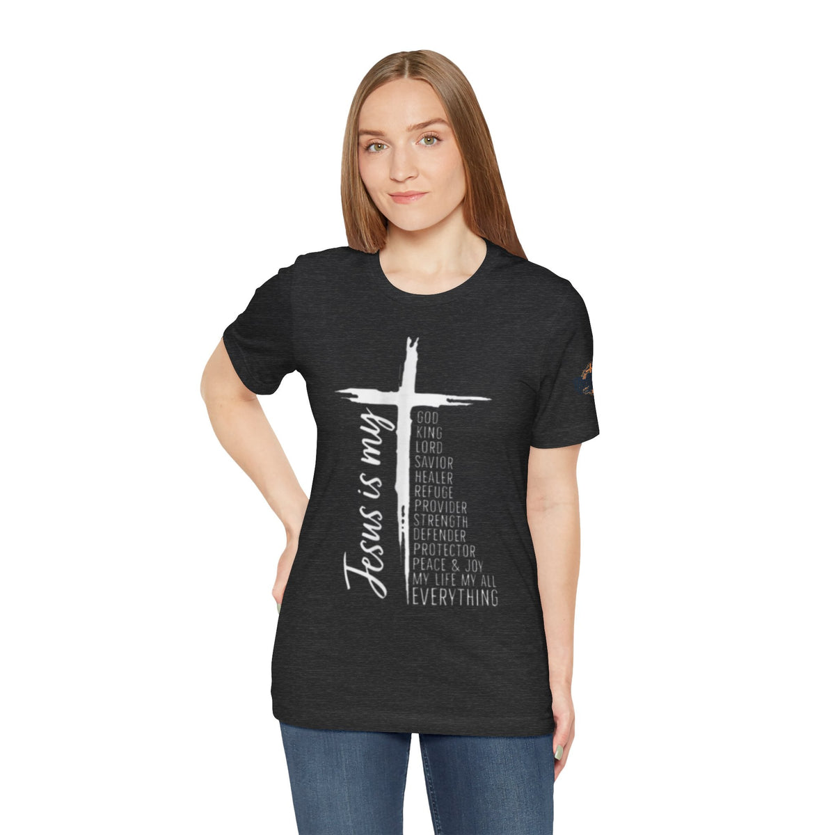 Jesus Is My Everything T-shirt – Cross List God King Lord Savior Christian T-shirt for Total Surrender Faith Printify