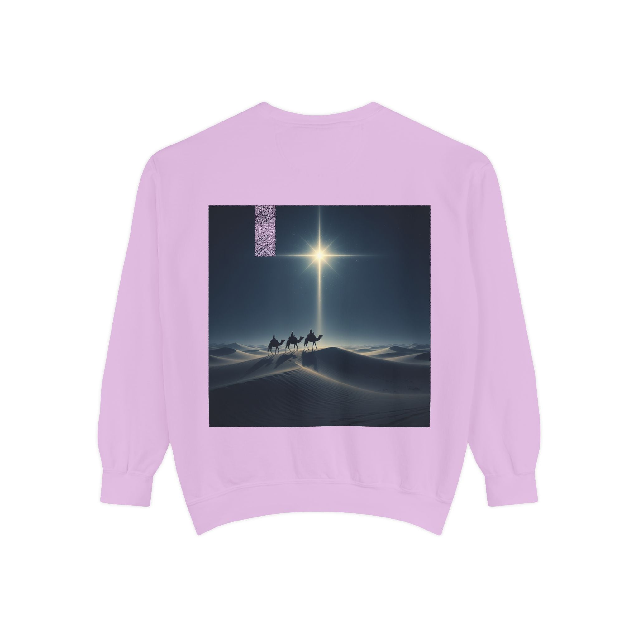 3 Wise Men Sweatshirt – Magi Camels Nativity Journey Christian Christmas Sweatshirt for Epiphany Faith & Holy Night Printify