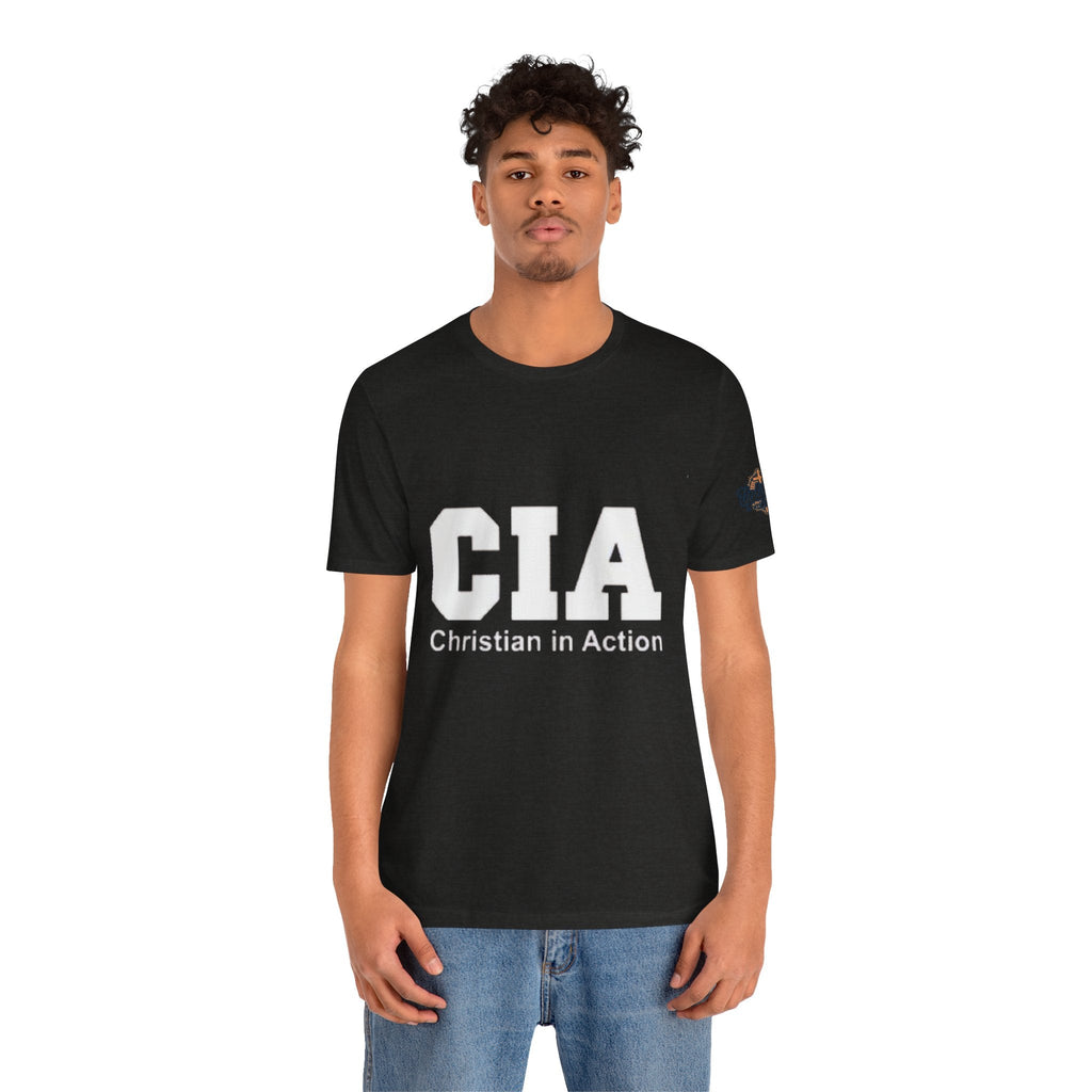 CIA Christian in Action T-shirt - Funny Faith Parody T-shirt - Mission Ready Apparel Printify