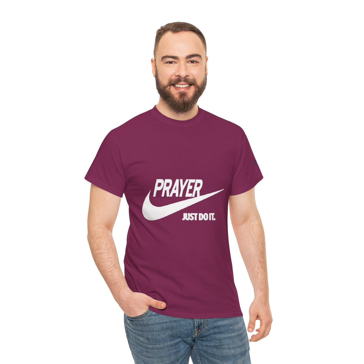 Prayer Just Do It T-shirt - Funny Christian Nike Parody T-shirt - Faith Gear Printify
