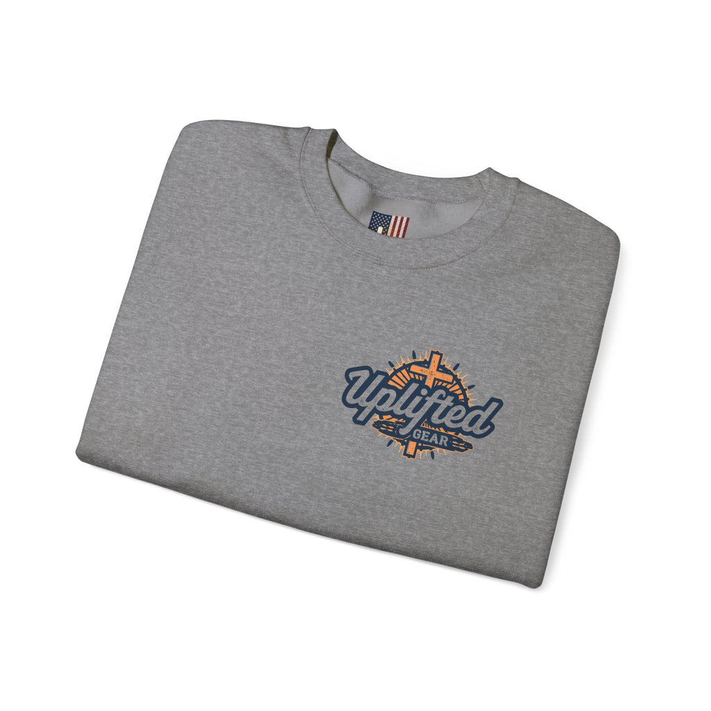 Christ is King Sweatshirt – Bold Crown & Cross Christian Hoodie for Unshakable Faith Printify