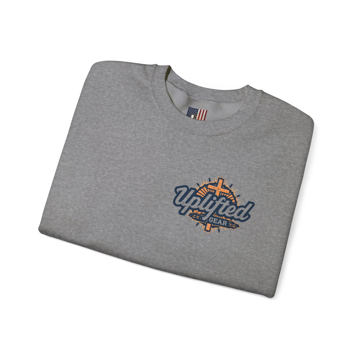 Christ is King Sweatshirt – Bold Crown & Cross Christian Hoodie for Unshakable Faith Printify