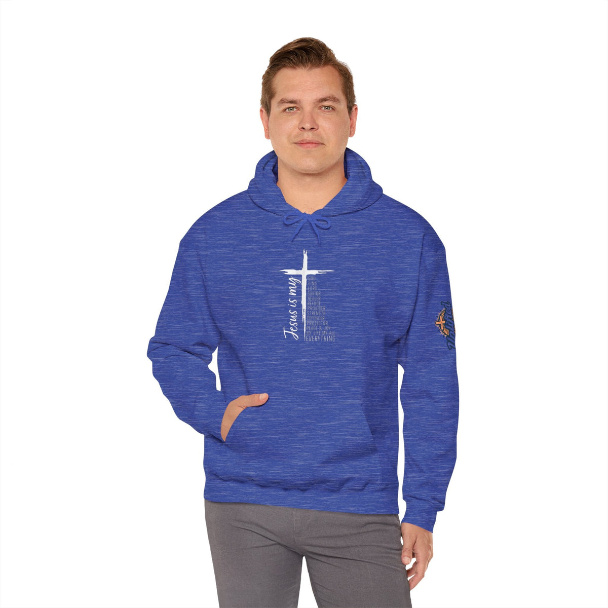 Jesus Is My Everything Hoodie – Cross List God King Lord Savior Christian Sweatshirt for Total Surrender Faith Printify