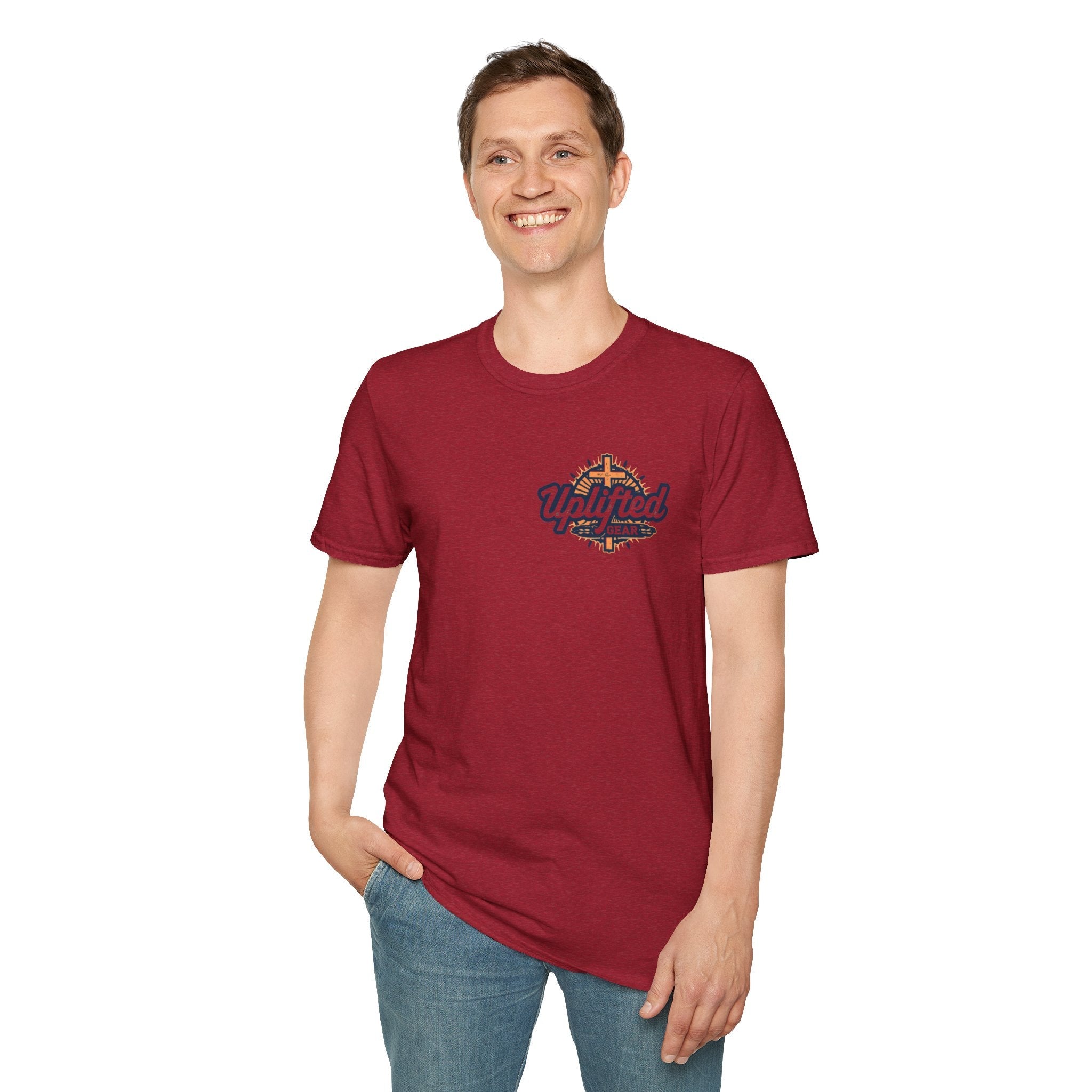 Religious Graphic Tee with Armor Of God Design - Unisex Softstyle T-Shirt Printify