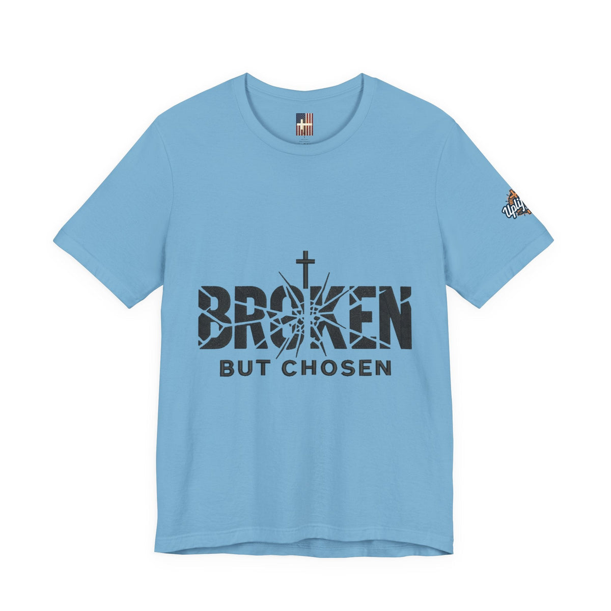 Broken But Chosen T-Shirt — Inspirational Faith Graphic Tee Printify