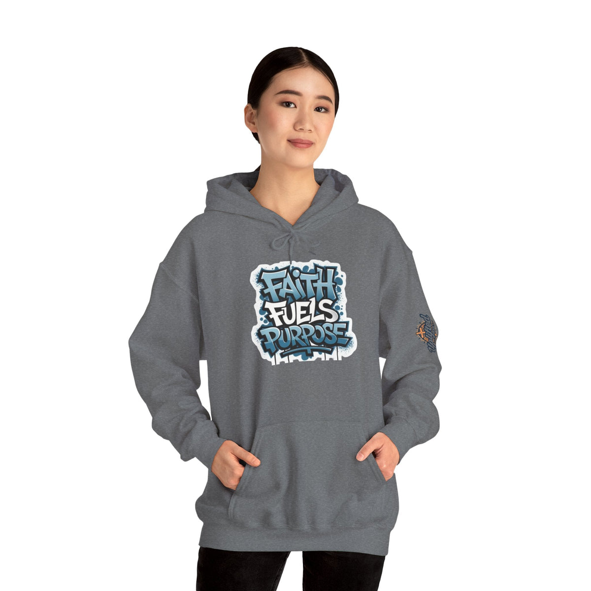 Faith Fuels Purpose Hoodie – Inspirational Christian Sweatshirt for Divine Drive & Unstoppable Belief Printify