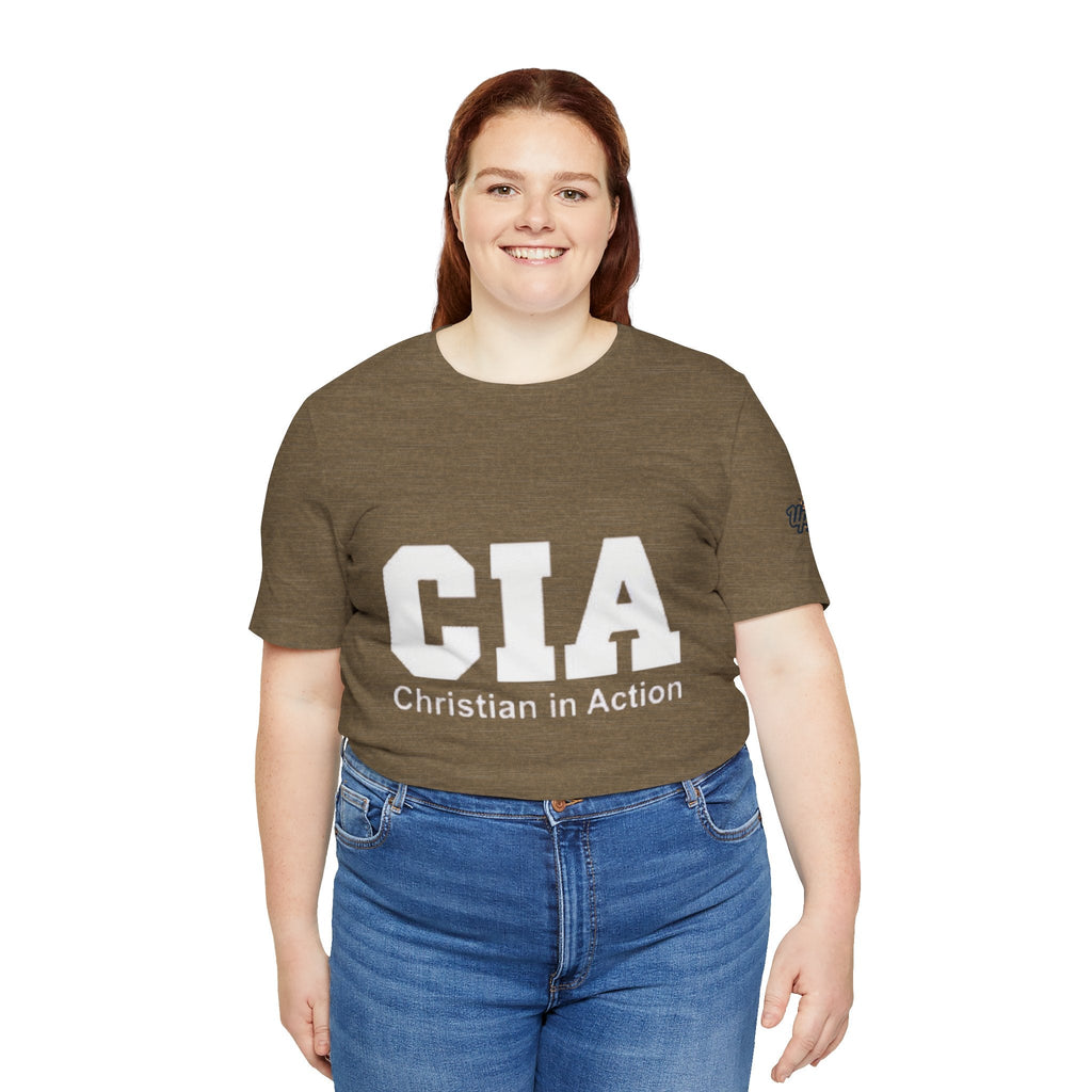 CIA Christian in Action T-shirt - Funny Faith Parody T-shirt - Mission Ready Apparel Printify